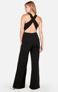 Express Cross Back Wide Leg Jumpsuit